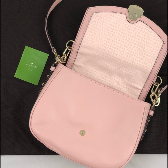 New! Kate Spade Pink Leather Shoulder Bag w/Handle - Picture 2 of 7